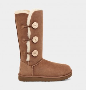 Ugg Bailey Button Triplet II Ženske Cizme Smeđe | THA731296