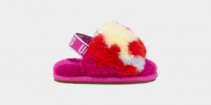 Ugg Fluff Yeah Camopop Dječje Papuče Crvene | XMP029836