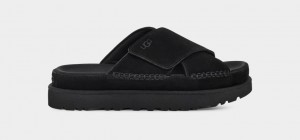 Ugg Goldenstar Cross Ženske Natikače Crne | GUB765104