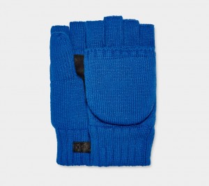 Ugg Knit Flip Mitten Muške Gloves Plave | ZQN784362