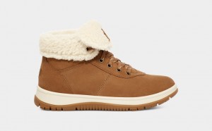 Ugg Lakesider Mid Lace Up Ženske Cizme Smeđe | MYG261458