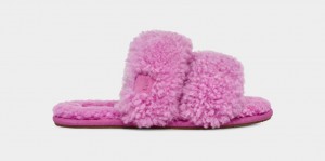 Ugg Maxi Curly Scuffetta Ženske Papuče Ljubičaste | REC526079