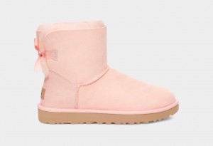 Ugg Mini Bailey Bow II Ženske Cizme Roze | KJM691824