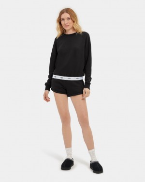 Ugg Nena Crewneck Ženske Dukserice Crne | FTK193760