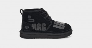 Ugg Neumel II Scatter Graficke Dječje Cizme Crne | XOH524673