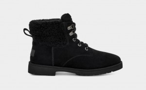 Ugg Romely Heritage Lace Ženske Cizme Crne | UPY835724