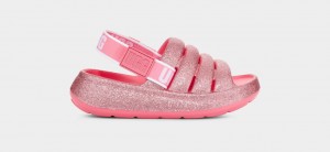 Ugg Sport Yeah Glitter Dječje Sandale Roze | BSI613907