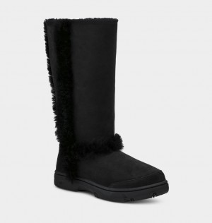 Ugg Sunburst Tall Ženske Cizme Crne | VUB821957