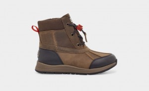 Ugg Turlock Koža Weather Dječje Cizme Smeđe | MTB834079