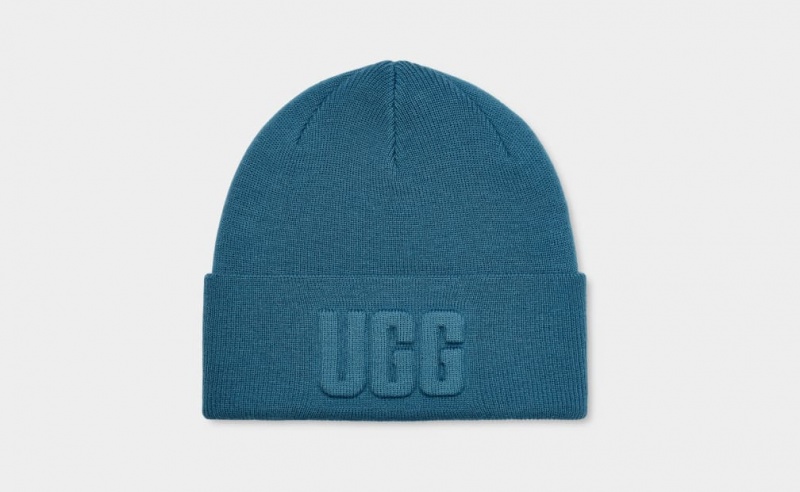 Ugg 3D Graficke Logo Ženske Beanie Plave | GPO845791