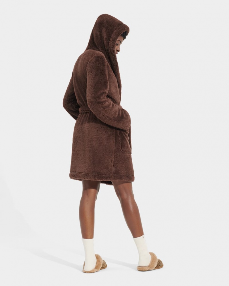 Ugg Aarti Plush Robe Ženske Odjeća Za Spavanje Čokoladne | EOL426573