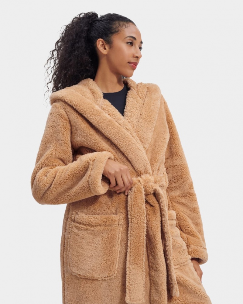 Ugg Aarti Plush Robe Ženske Odjeća Za Spavanje Smeđe | IBM301274