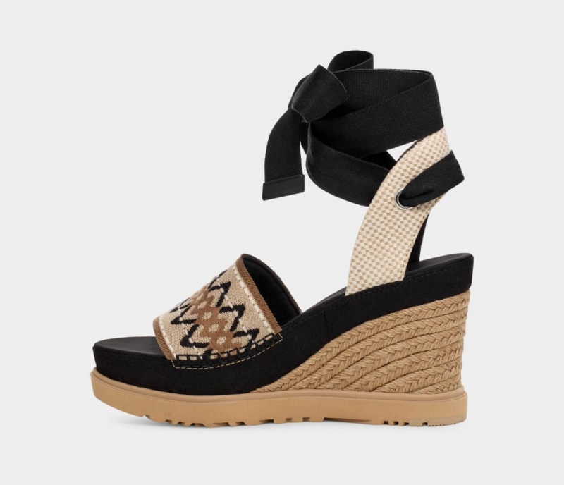 Ugg Abbot Wrap Ženske Sandale Crne | UWI390815