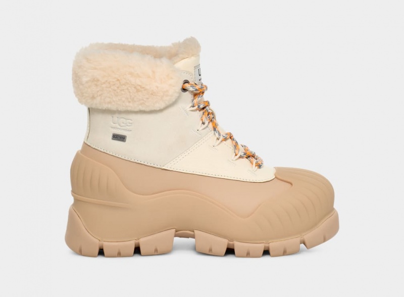 Ugg Adiroam Hiker Ženske Cizme Kaki Boja Bijele | QHN937520