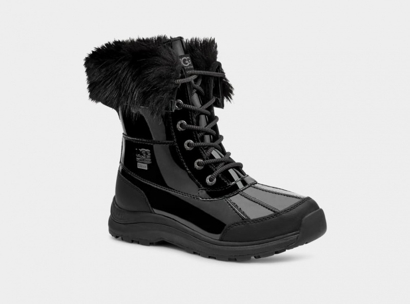 Ugg Adirondack III Patent Ženske Cizme Crne | QRU527630