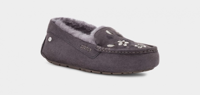 Ugg Ansley Blossom Ženske Papuče Tamno Sive | INX682194