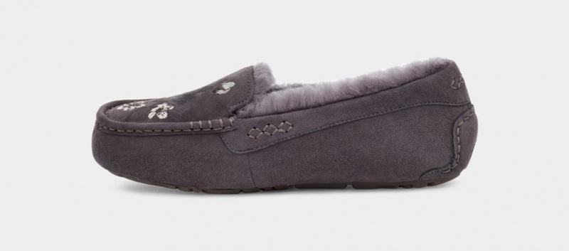 Ugg Ansley Blossom Ženske Papuče Tamno Sive | INX682194