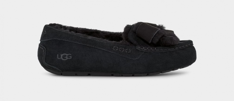 Ugg Ansley Heritage Bow Ženske Papuče Crne | NCF467309