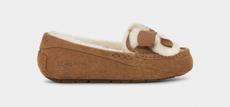 Ugg Ansley Heritage Bow Ženske Papuče Smeđe | SZM842053