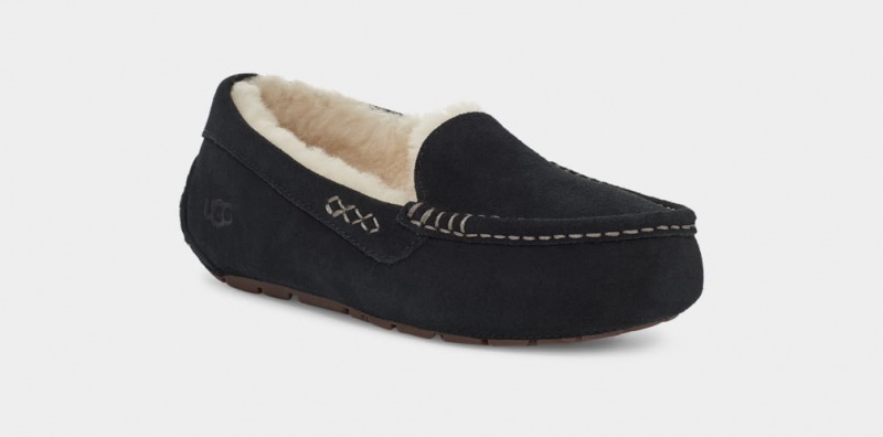 Ugg Ansley Ženske Mokasinke Crne | GJZ653247