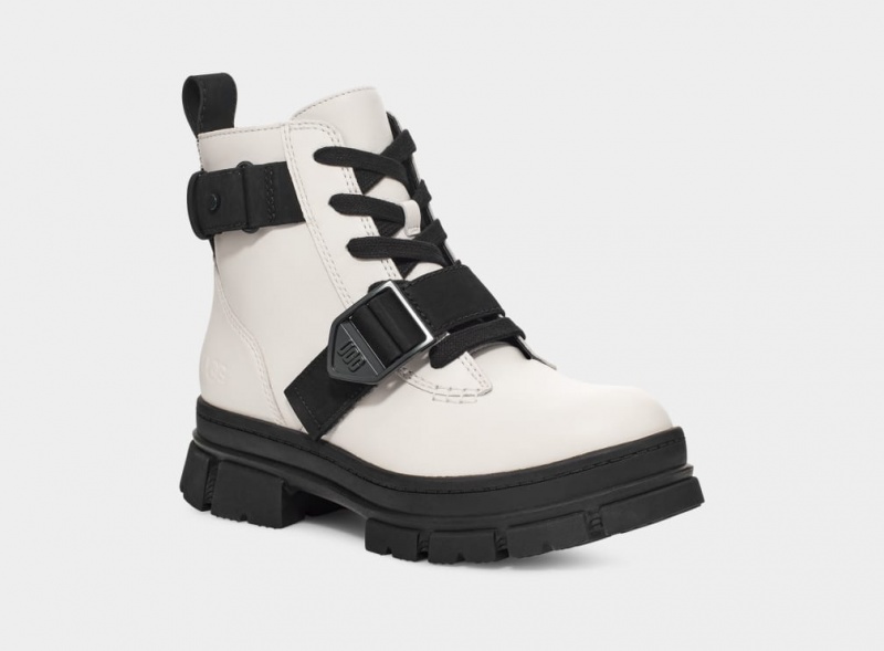 Ugg Ashton Lace Up Ženske Cizme Bijele | SXW189473