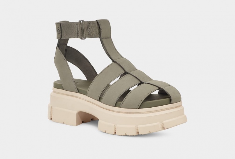 Ugg Ashton Strappy Ženske Sandale Zelene | AYI823549