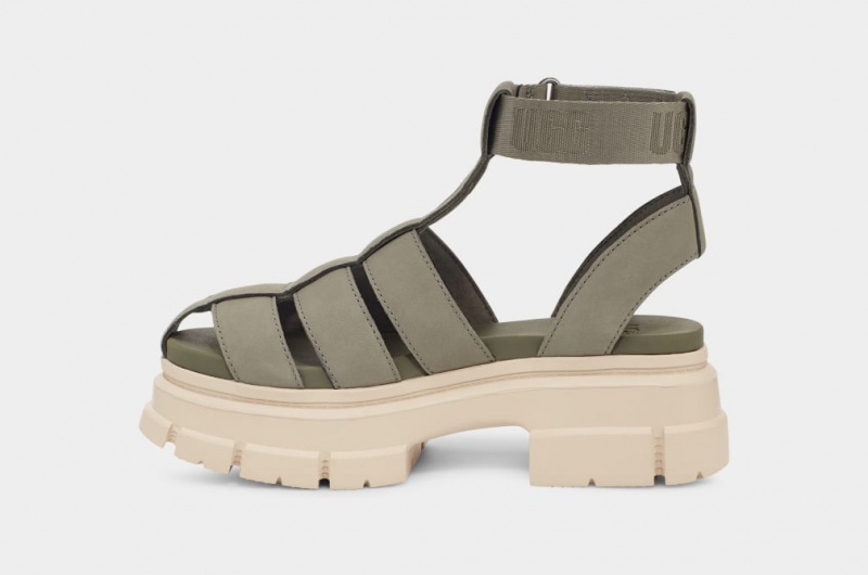 Ugg Ashton Strappy Ženske Sandale Zelene | AYI823549