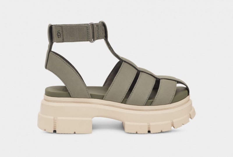 Ugg Ashton Strappy Ženske Sandale Zelene | AYI823549