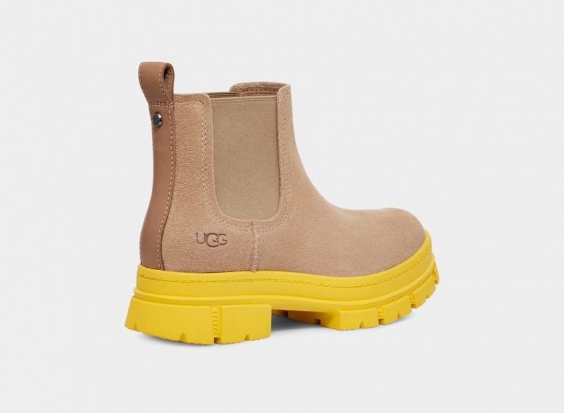 Ugg Ashton Suede Ženske Chelsea Čizme Smeđe | OZA935704