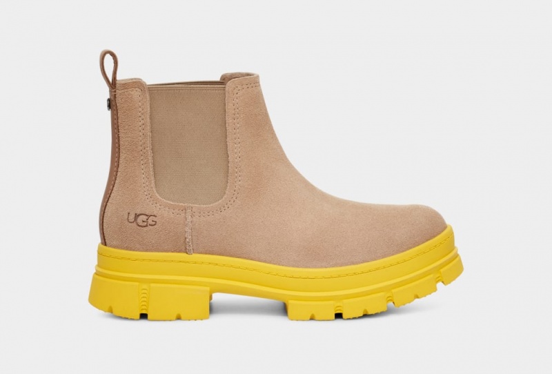 Ugg Ashton Suede Ženske Chelsea Čizme Smeđe | OZA935704