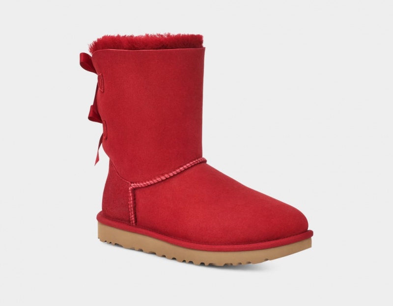 Ugg Bailey Bow II Ženske Cizme Crvene Bordo | GHR480197