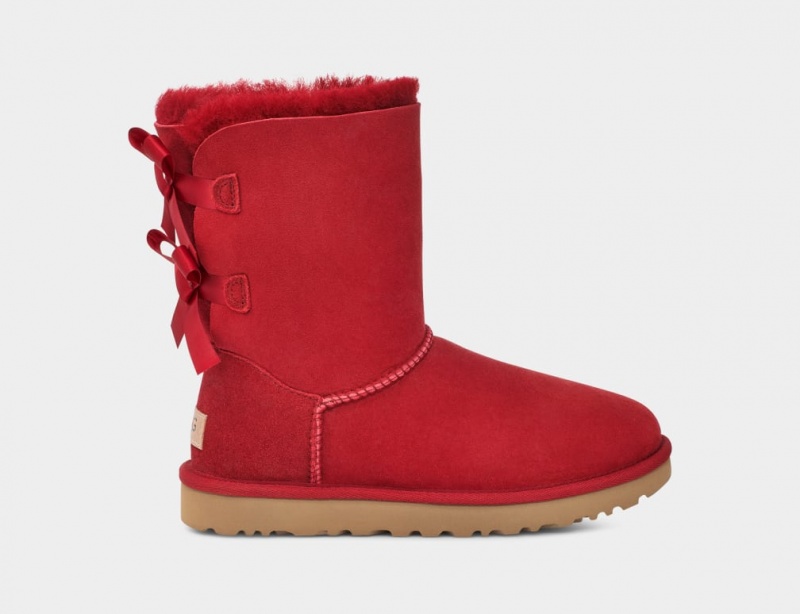 Ugg Bailey Bow II Ženske Cizme Crvene Bordo | GHR480197