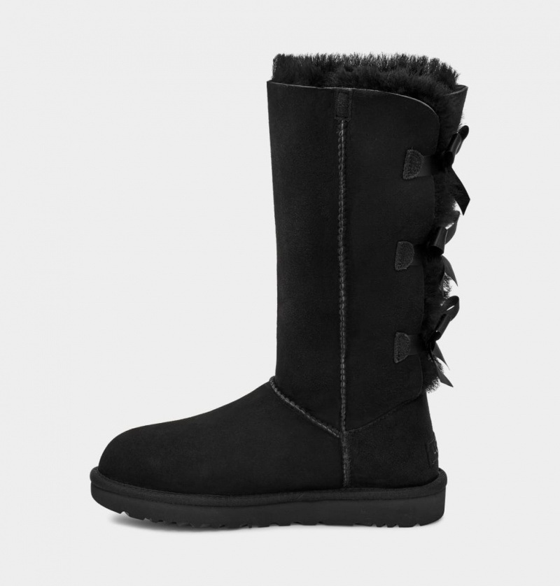 Ugg Bailey Bow Tall II Ženske Cizme Crne | XGE285943