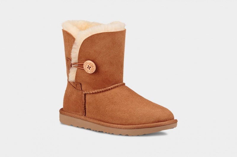 Ugg Bailey Button II Dječje Cizme Smeđe | GMZ093158