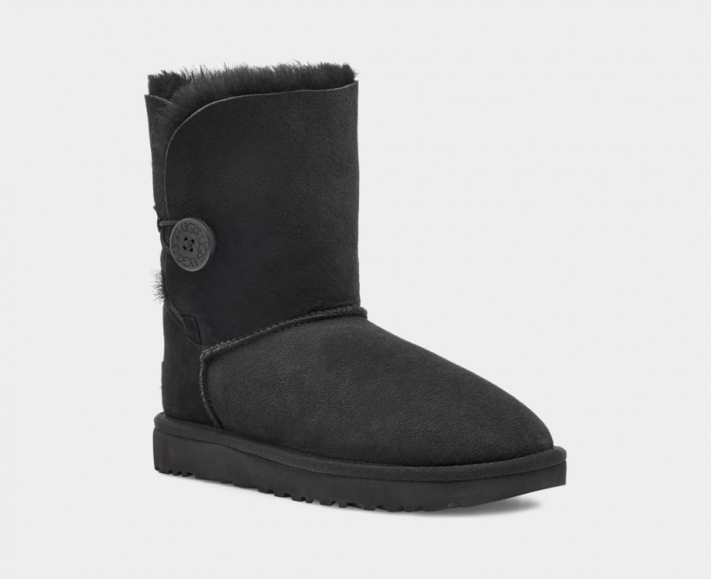 Ugg Bailey Button II Ženske Cizme Crne | WON289451