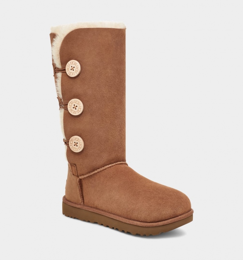 Ugg Bailey Button Triplet II Ženske Cizme Smeđe | THA731296