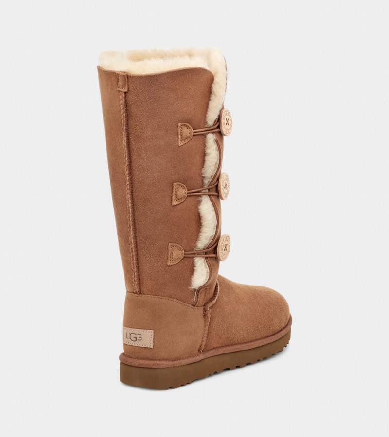 Ugg Bailey Button Triplet II Ženske Cizme Smeđe | THA731296