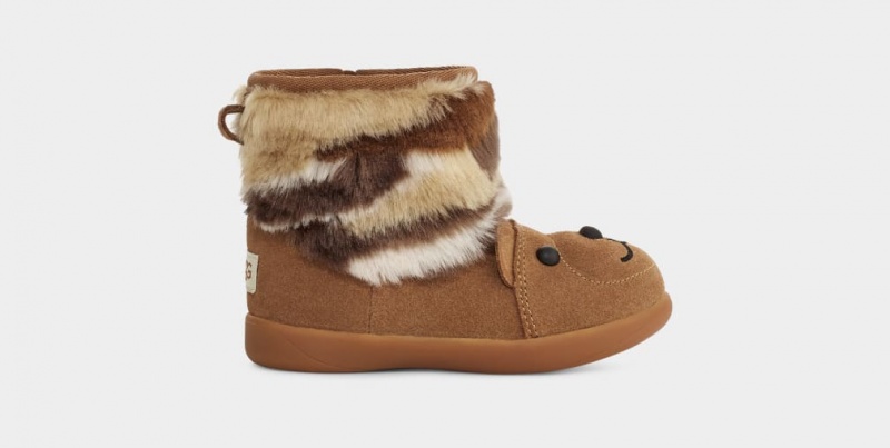 Ugg Bear Stuffie Dječje Cizme Smeđe | URT192056