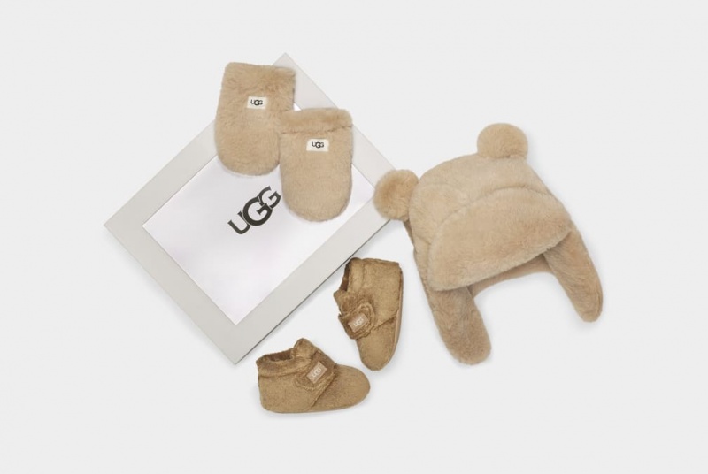 Ugg Bixbee And And Mitten Set Dječje Cizme Čokoladne | AJS163829