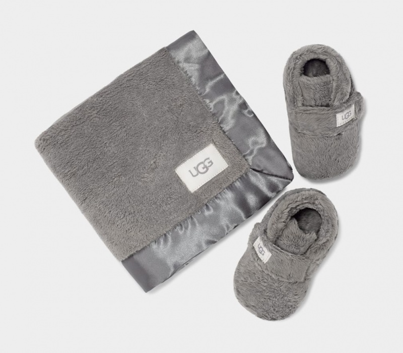 Ugg Bixbeeie and Lovey Blanket Dječje Cizme Sive | WAR954017