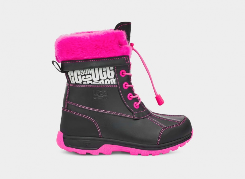 Ugg Butte II CWR Glow Graficke Dječje Cizme Crne Roze | UNE589061