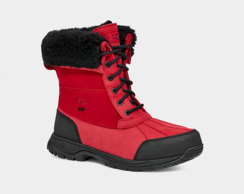 Ugg Butte Muške Cizme Crvene Crne | SRF763819