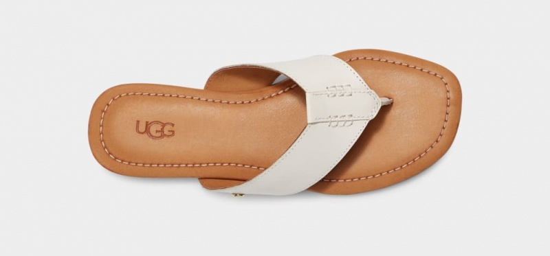 Ugg Carey Flip Ženske Natikače Bijele | NQS870215