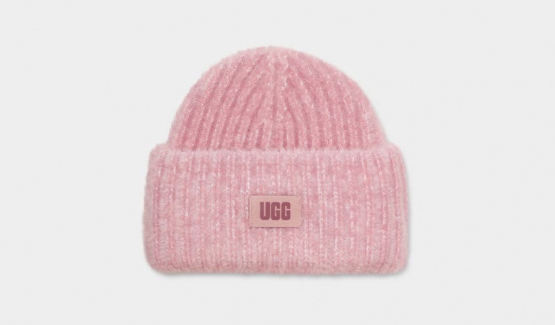 Ugg Chunky Plush Cuff Ženske Beanie Roze | YRW406317