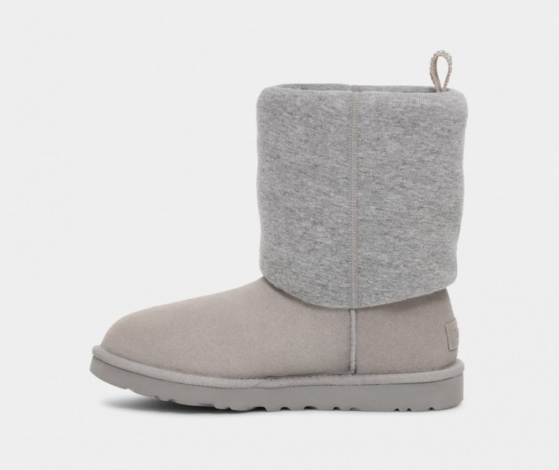 Ugg Classic Fur Jersey Cozy Ženske Cizme Sive | YVP951703