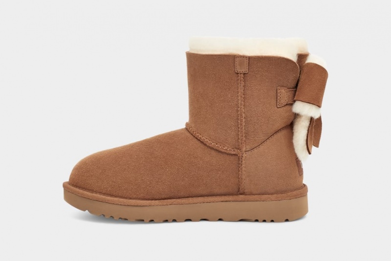 Ugg Classic Heritage Bow Ženske Cizme Smeđe | MWD875314