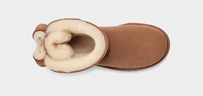 Ugg Classic Heritage Bow Ženske Cizme Smeđe | MWD875314