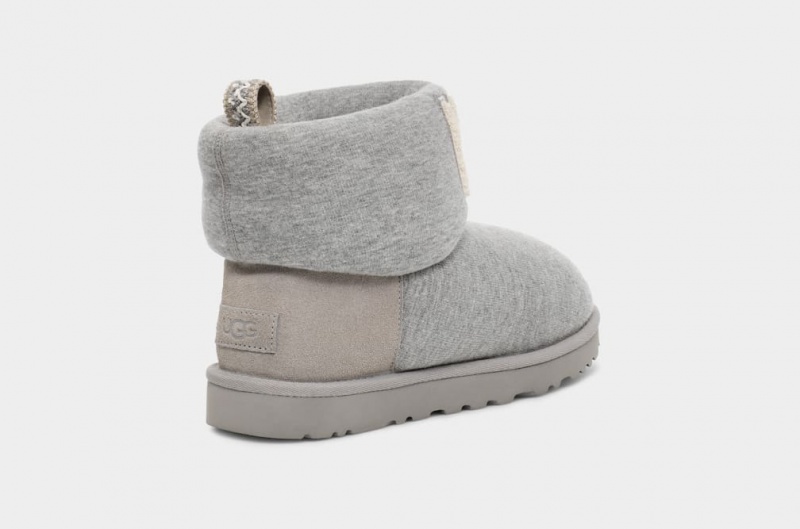 Ugg Classic Mini Fur Jersey Cozy Ženske Cizme Sive | JBP105268