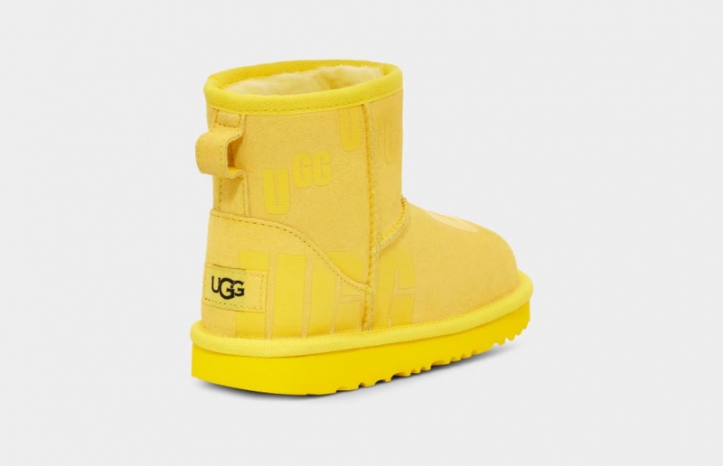 Ugg Classic Mini Scatter Graficke Dječje Cizme Žute | CMR639058