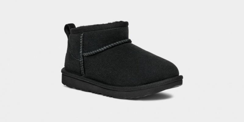 Ugg Classic Ultra Mini Dječje Cizme Crne | JXE207495